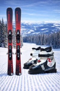 Equipo Ski Premium Junior (Tablas, botas y bastones)